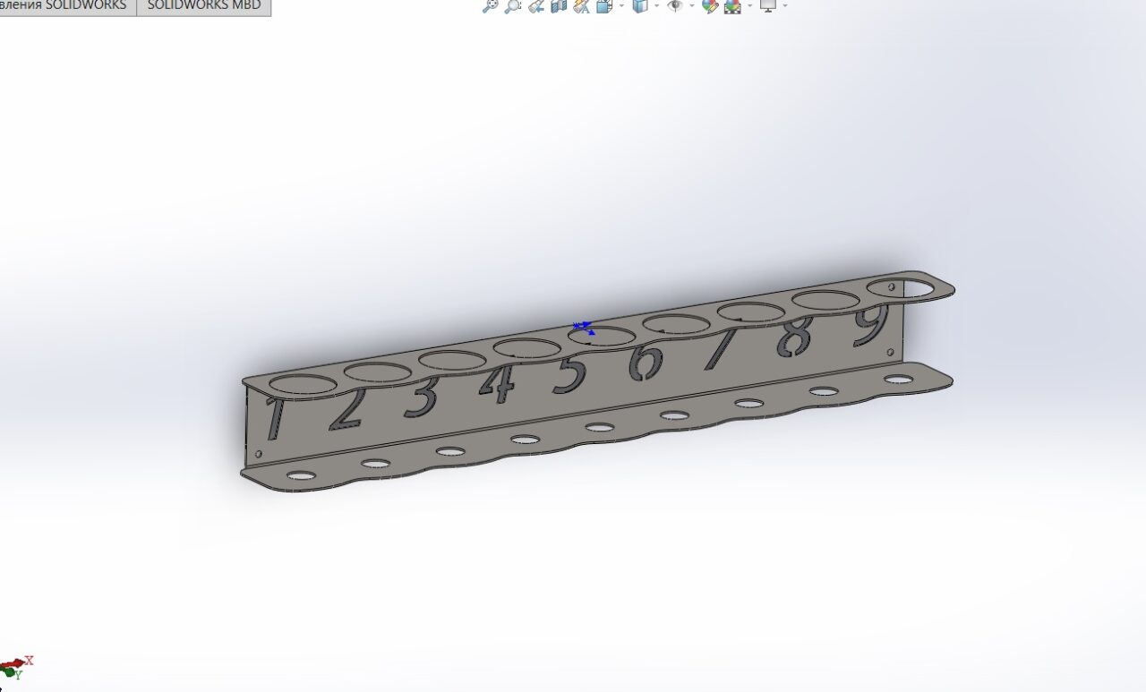 Чертеж Подставка для аэрозольных баллонов