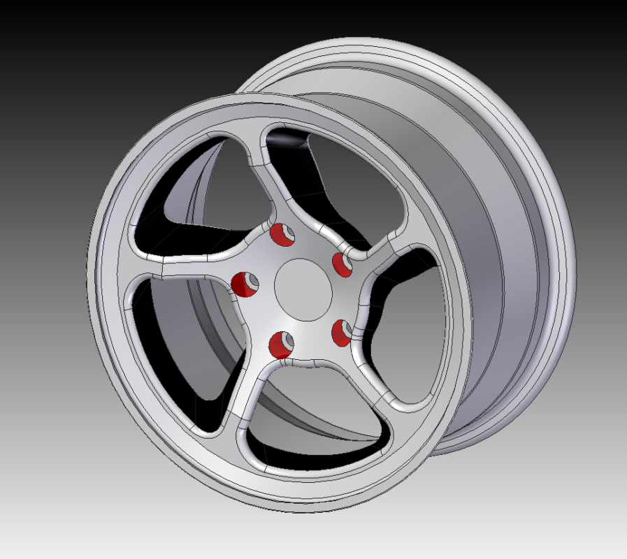 3D модель 18-дюймовая модель диска (вариант)
