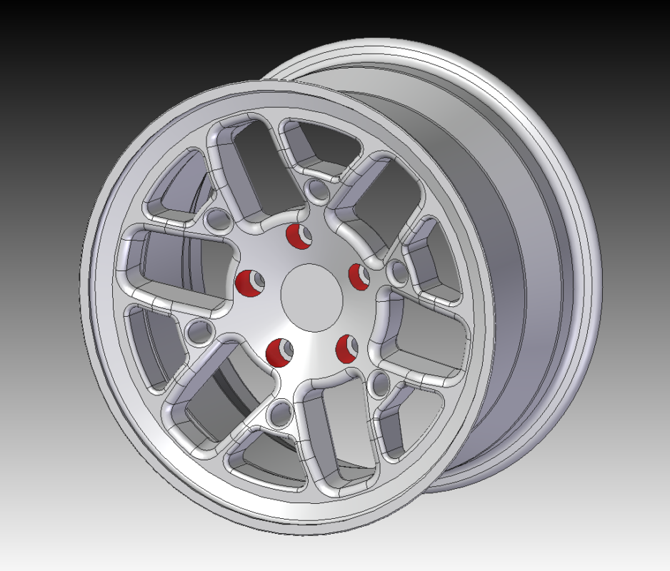 3D модель 18-дюймовый диск колеса