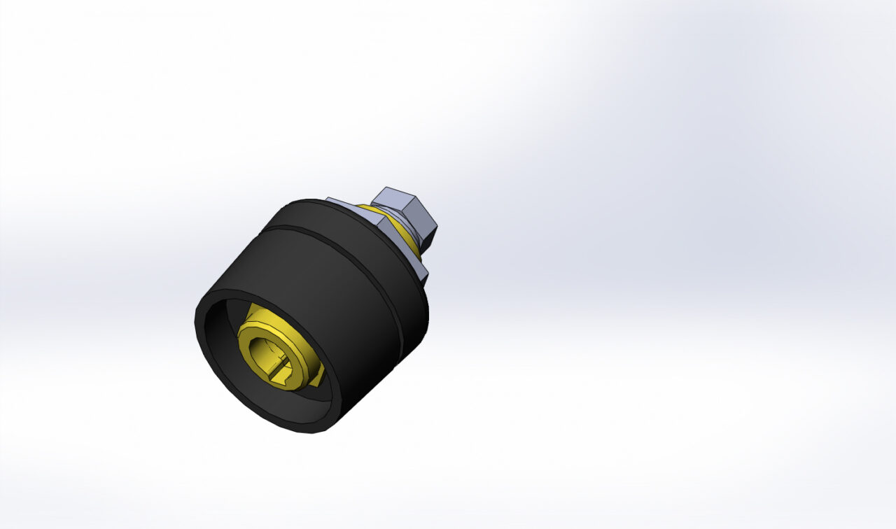 3D модель Вилка панельная Track-SE 50-70 и розетка панельная Track-SE 35-70