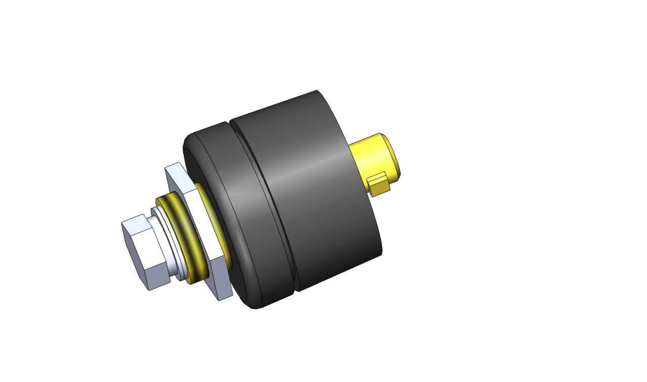 3D модель Вилка панельная Track-SE 50-70 и розетка панельная Track-SE 35-70