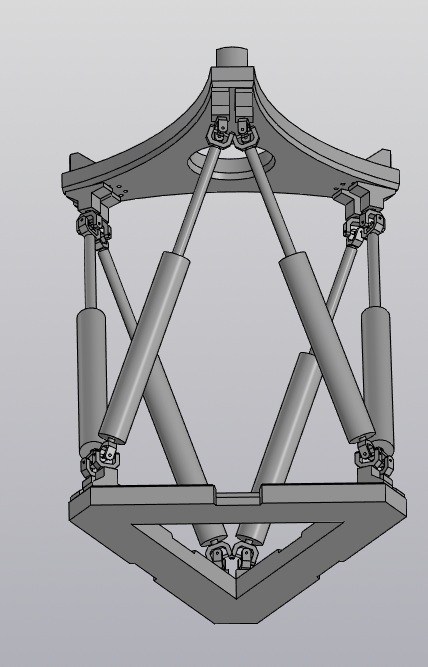 3D модель Подвижная платформа Гексапода