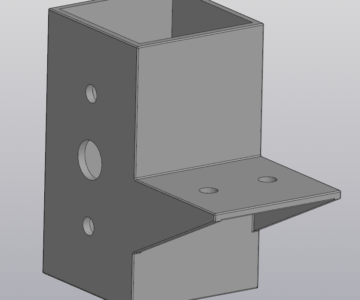 3D модель Балочный крепеж 50x50