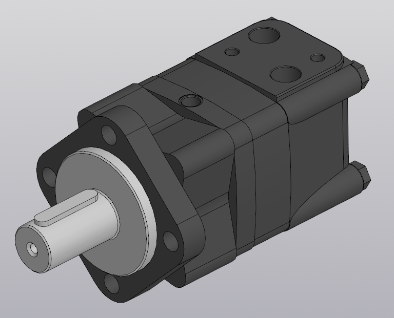 Чертеж Гидромотор МГП-125 (шпон. вал)