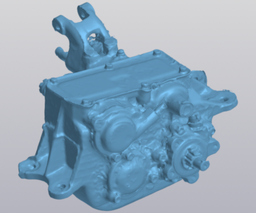 3D модель Раздаточная коробка ГАЗ-69 - 3д скан