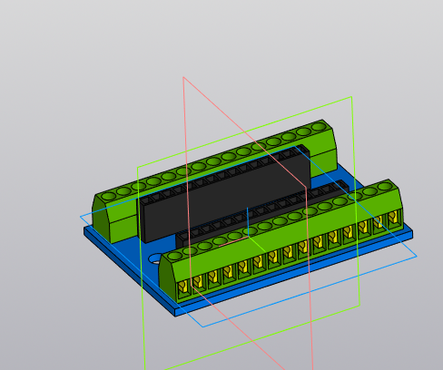 3D модель 3D модель шильда ввода\вывода для Arduino Nano (I\O Shield Arduino Nano)