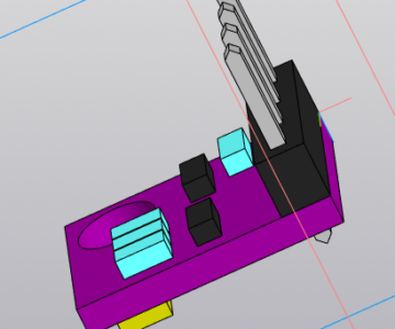 3D модель Датчик BME-BMP280, температуры, давления, влажности