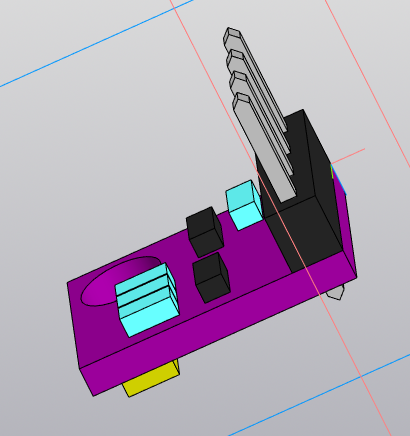 3D модель Датчик BME-BMP280, температуры, давления, влажности