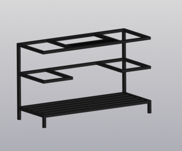 3D модель Модель подставки для мангала