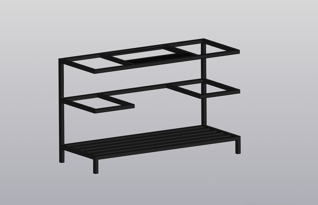 3D модель Модель подставки для мангала