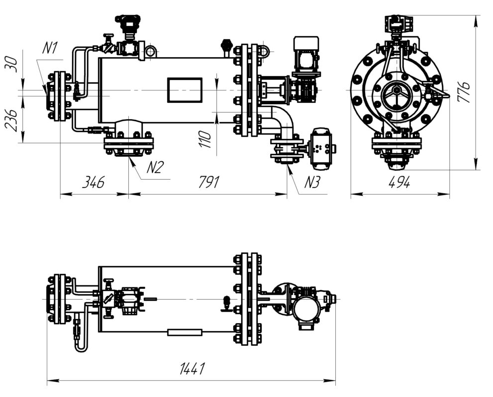3D модель Фильтр автоматический самоочищающийся (концепт)