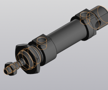 3D модель Пневмоцилиндр 94N1A16A010