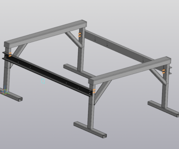 3D модель Козлы парные с регулировкой расстояния.