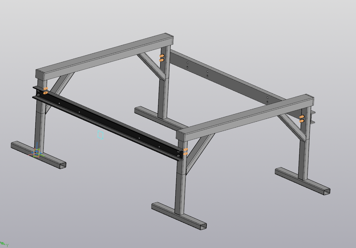 3D модель Козлы парные с регулировкой расстояния.