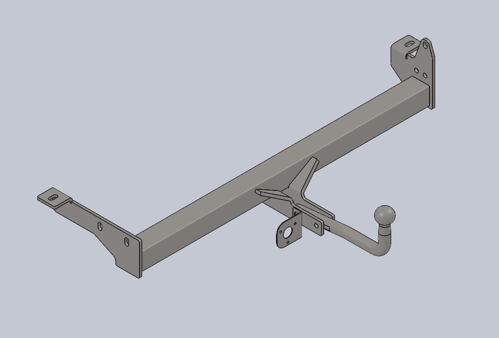 3D модель Фаркоп опель фронтера б