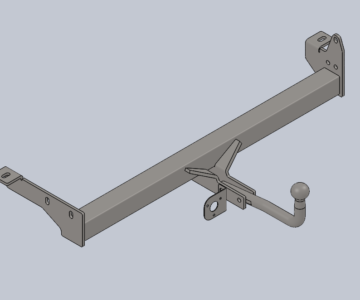 3D модель Фаркоп опель фронтера б