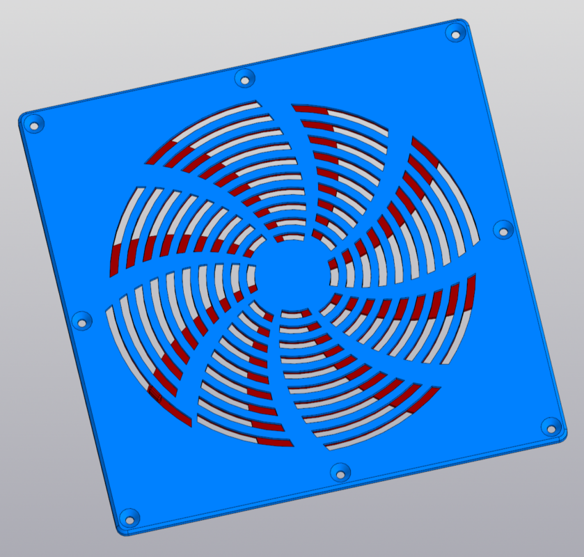 3D модель Задвижка на вентиляцию Ду 200мм