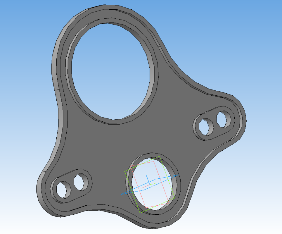 3D модель Трафарет для отверстий инсталляции (подвесного унитаза)