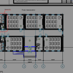 Чертеж Проект АПС офисного здания (аналог)