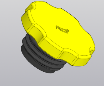 3D модель Крышка маслозаливной горловины Калина