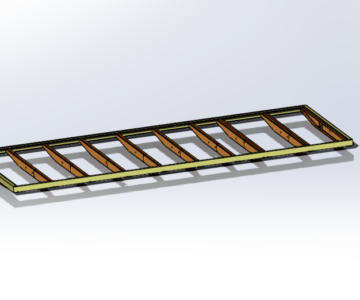 3D модель Рамное основание платформы для кузова