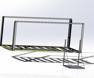 3D модель Рама бортовой надстройки