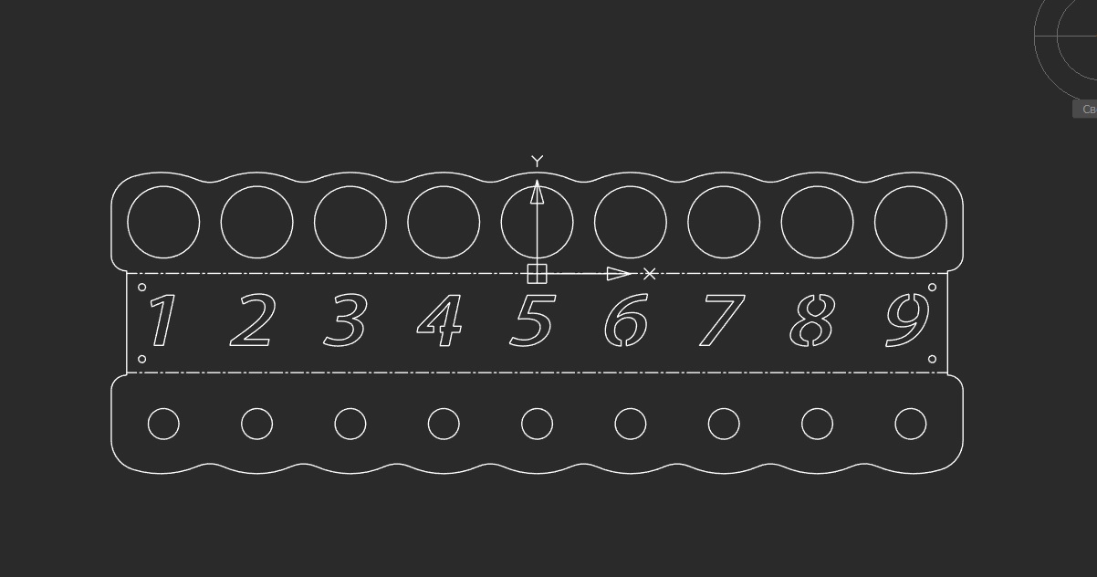 Чертеж Подставка для аэрозольных баллонов