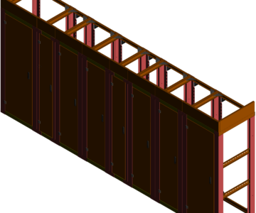 3D модель Камеры силового оборудования КСО на 8 камер