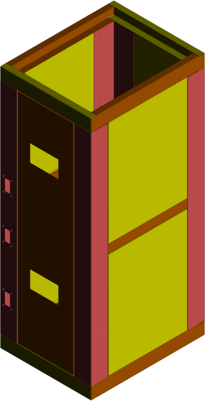 3D модель Камера силового оборудования КСО (варианты)