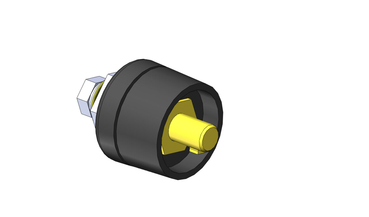 3D модель Вилка панельная Track-SE 50-70 и розетка панельная Track-SE 35-70