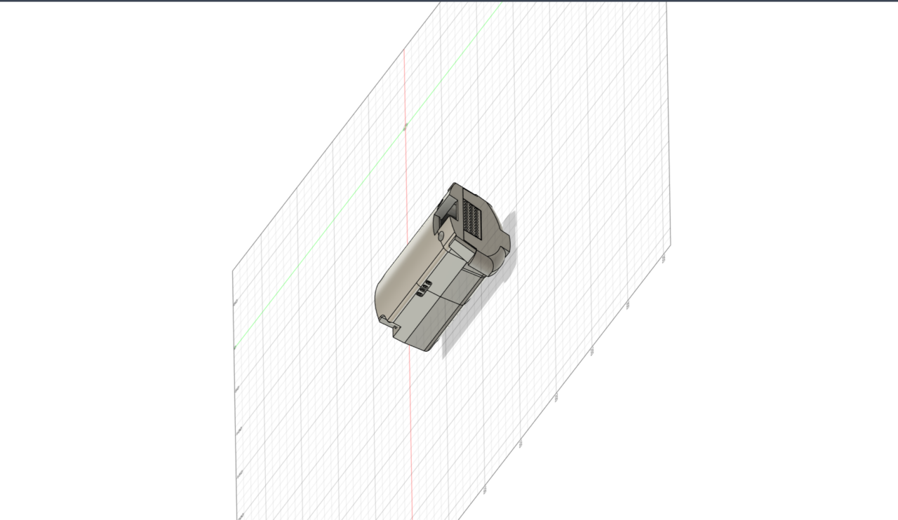 Чертеж Модель корпуса аккумулятора для беспроводного пылесоса Tefal X-Pert 3.60 TY6975WO