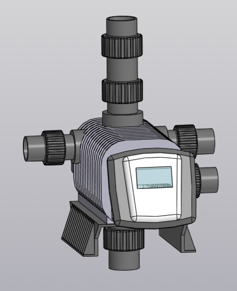3D модель Автоматический клапан управления Runxin F112A1