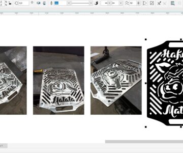 Чертеж Решетка гриль (Hakuna Matata - беззаботно)