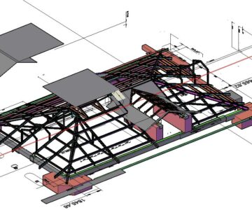 3D модель 3Д модель стропильной системы
