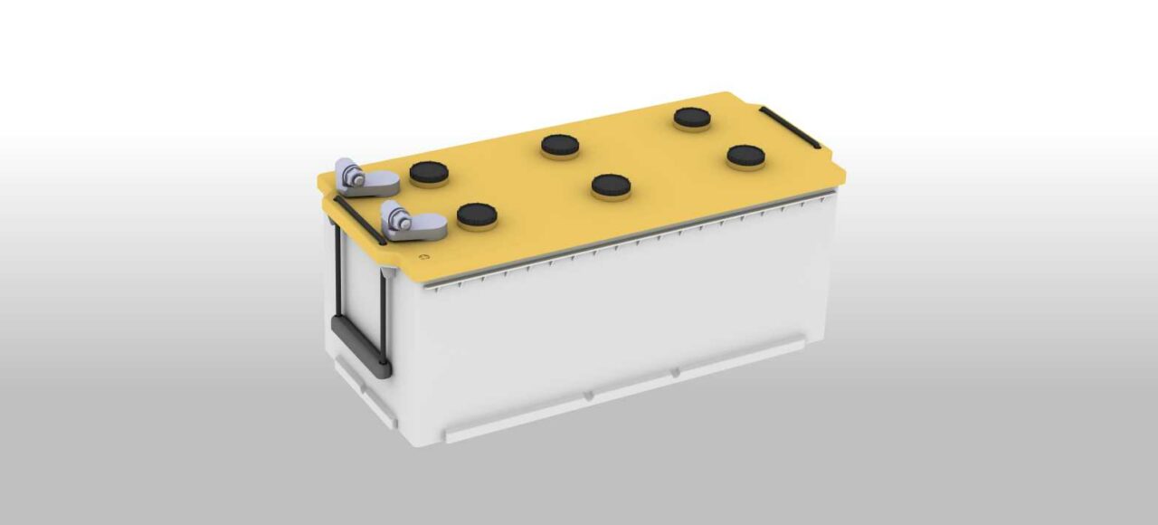 3D модель Аккумуляторная батарея 6СТ-190L