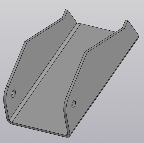 3D модель Вырубной штамп для изготовления кронштейна