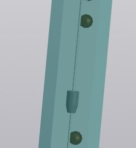 Чертеж Ротаметр стеклянный панельного типа для измерения расхода воды и воздуха.