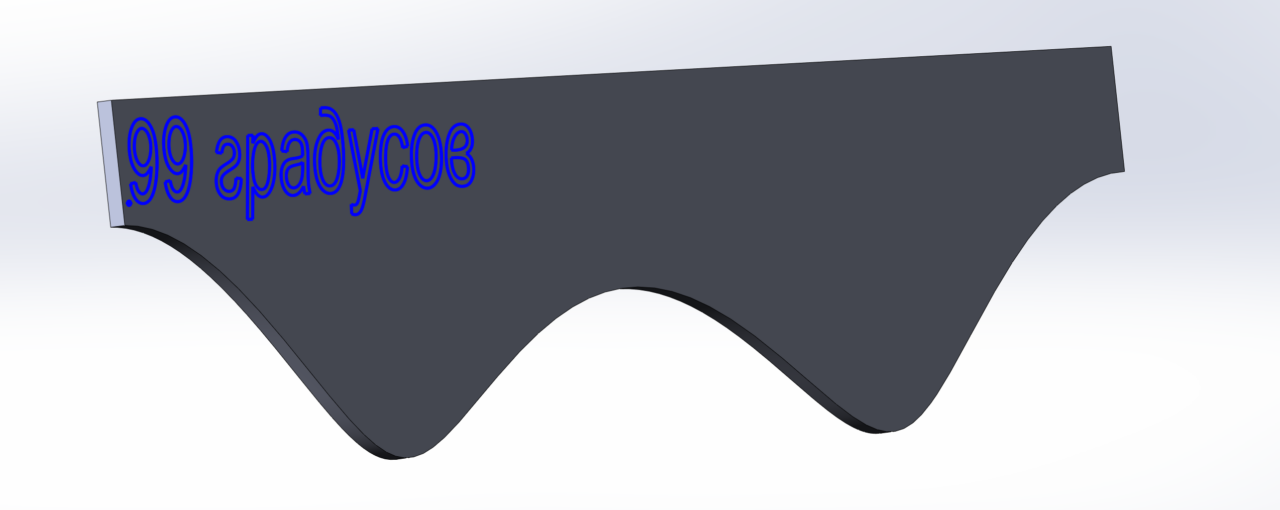 3D модель Развертки врезок 426x12 от 90 до 150°