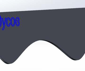 3D модель Развертки врезок 426x12 от 90 до 150°