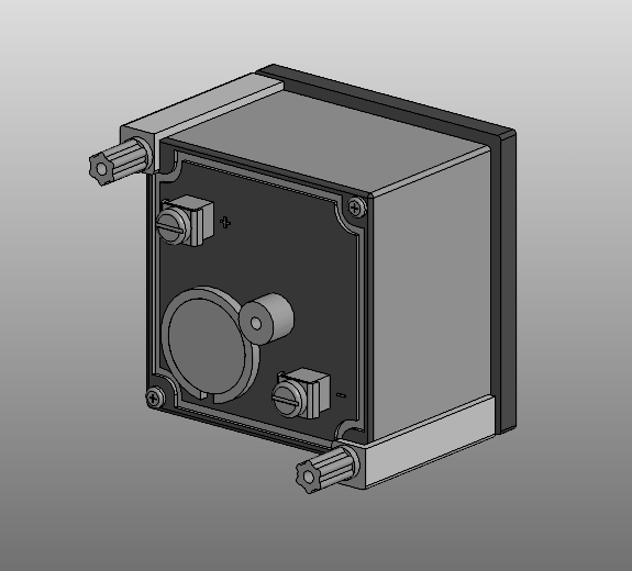 3D модель Амперметр (Chint) NP 72-A