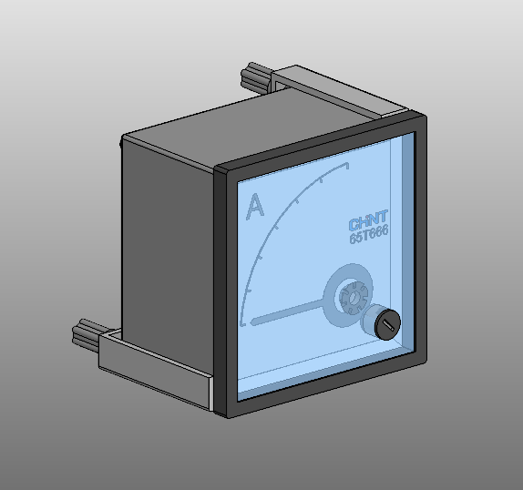 3D модель Амперметр (Chint) NP 72-A