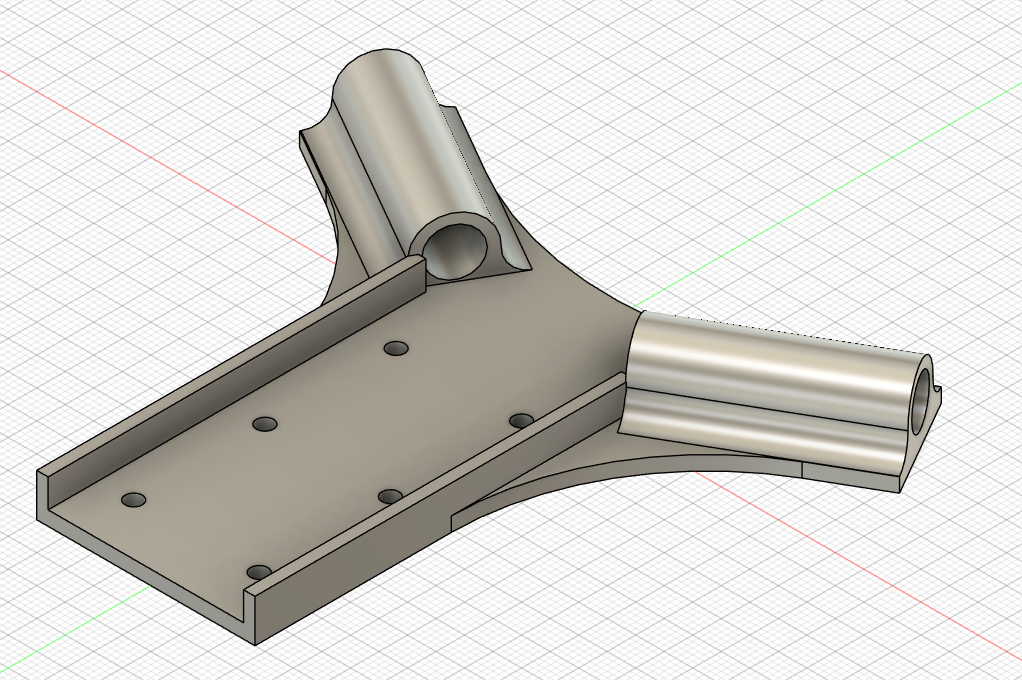 3D модель Кронштейн антенного диполя 145 МГц