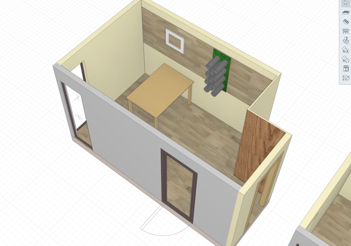 3D модель Баня-модуль каркасная