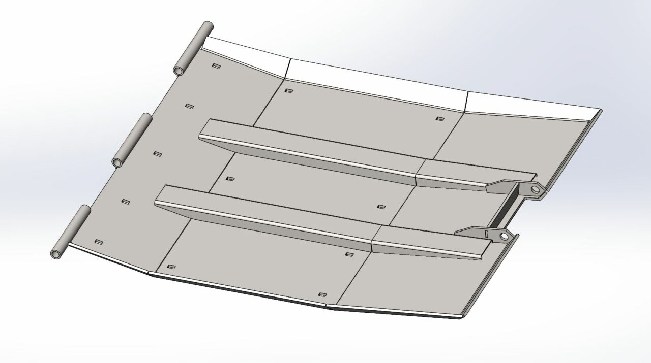 Чертеж Башмак копирующий жатки (аналог 081.27.00.710 Торум)