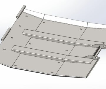 Чертеж Башмак копирующий жатки (аналог 081.27.00.710 Торум)