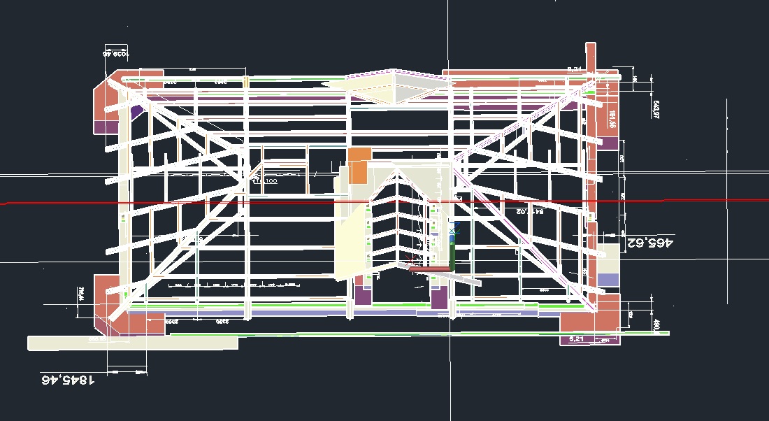 3D модель 3Д модель стропильной системы