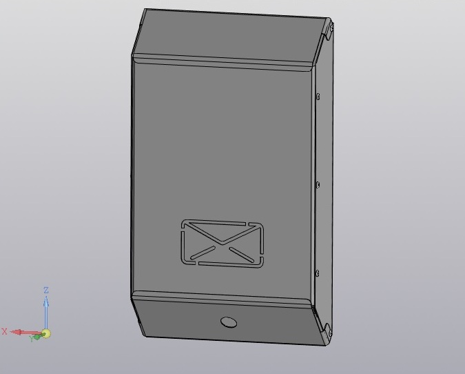 3D модель Модель почтового ящика 306х186 мм