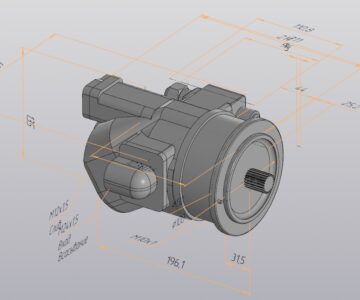 Чертеж Насос поршневой НП72