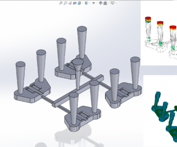 3D модель Моделирование технологического процесса литья в разовую форму ХТС