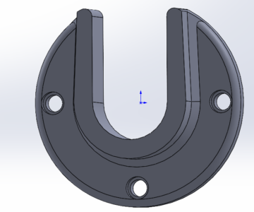 3D модель Крепление для штанги одежды в шкаф